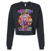 Assuming I'm Just An Old Lady Cropped Pullover Crew