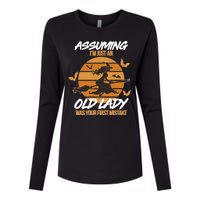 Assuming I'm Just An Old Lady Was a Mistake Halloween Womens Cotton Relaxed Long Sleeve T-Shirt