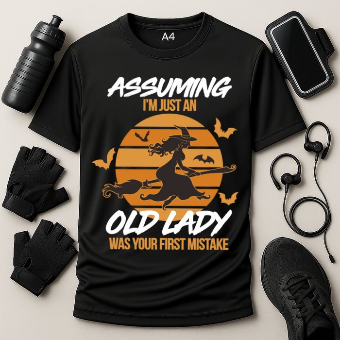 Assuming I'm Just An Old Lady Was a Mistake Halloween Performance Shirt