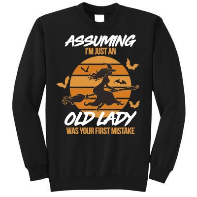 Assuming I'm Just An Old Lady Was a Mistake Halloween Sweatshirt