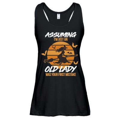 Assuming I'm Just An Old Lady Was a Mistake Halloween Ladies Essential Flowy Tank