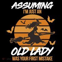 Assuming I'm Just An Old Lady Was a Mistake Halloween Cooling Performance Long Sleeve Crew