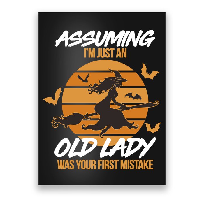 Assuming I'm Just An Old Lady Was a Mistake Halloween Poster