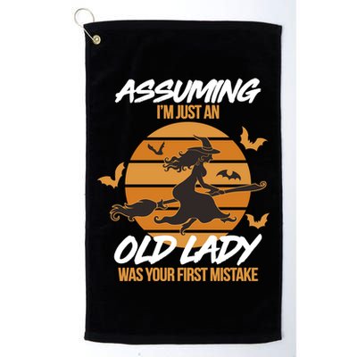 Assuming I'm Just An Old Lady Was a Mistake Halloween Golf Towel