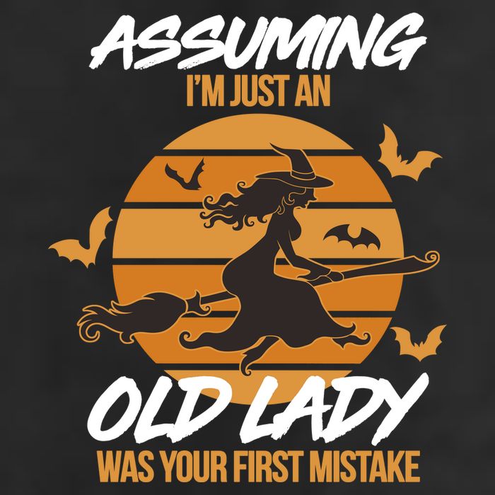 Assuming I'm Just An Old Lady Was a Mistake Halloween Golf Towel