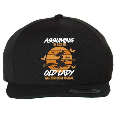 Assuming I'm Just An Old Lady Was a Mistake Halloween Wool Snapback Cap