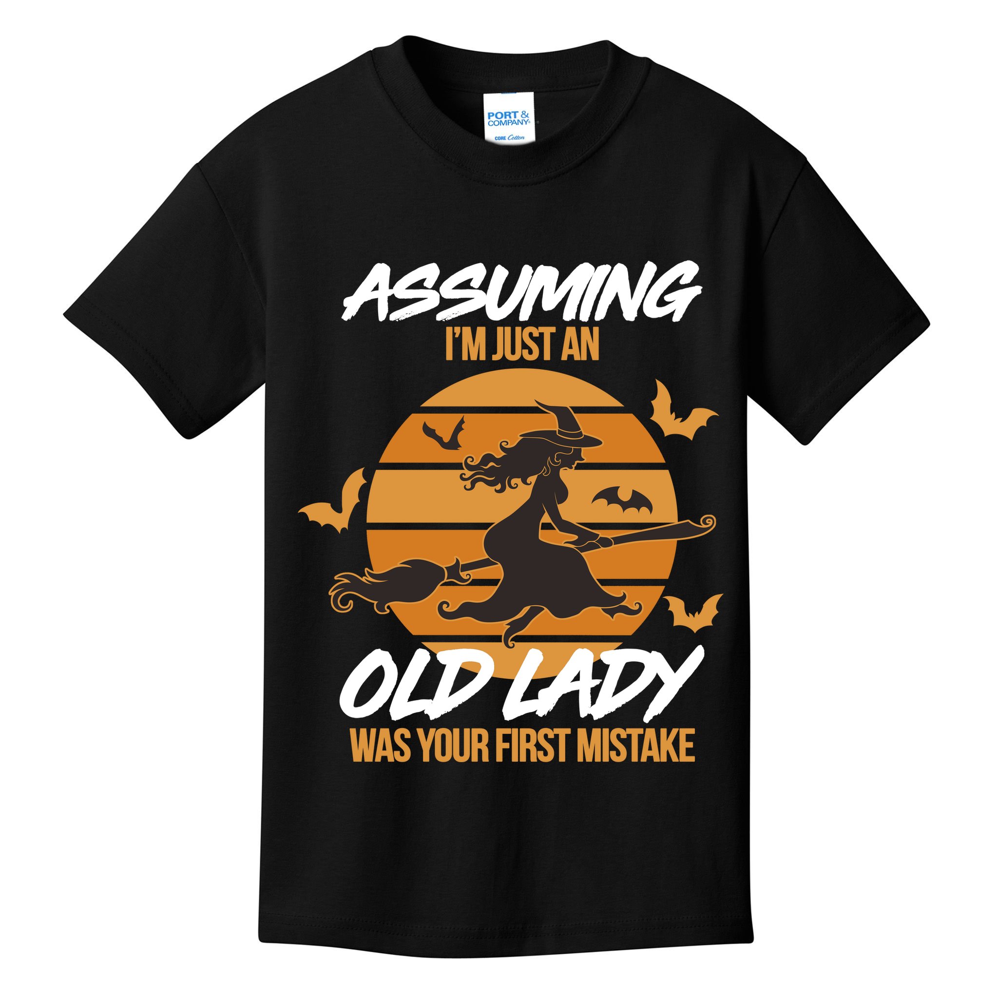 Assuming I'm Just An Old Lady Was a Mistake Halloween Kids T-Shirt