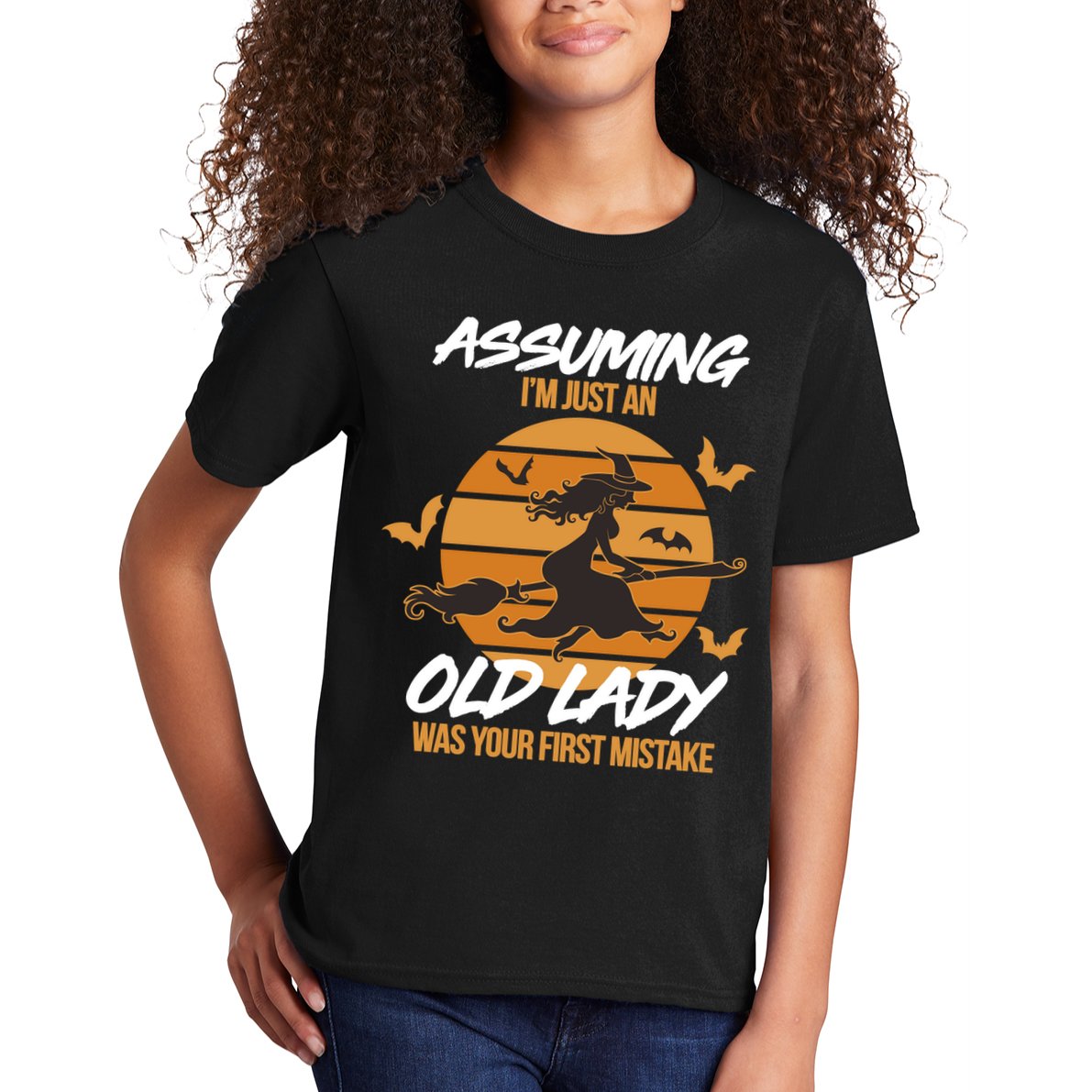 Assuming I'm Just An Old Lady Was a Mistake Halloween Kids T-Shirt