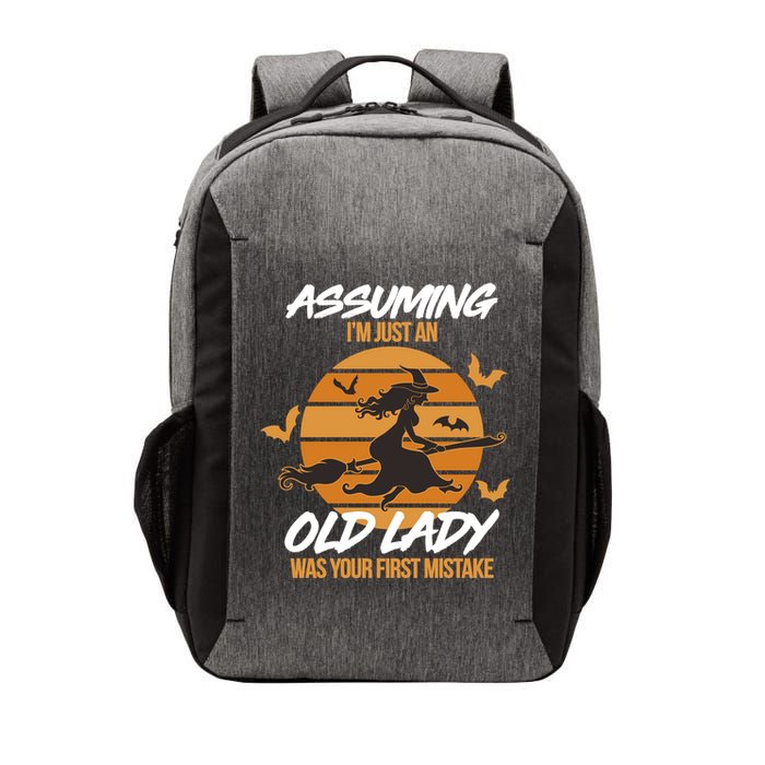 Assuming I'm Just An Old Lady Was a Mistake Halloween Vector Backpack