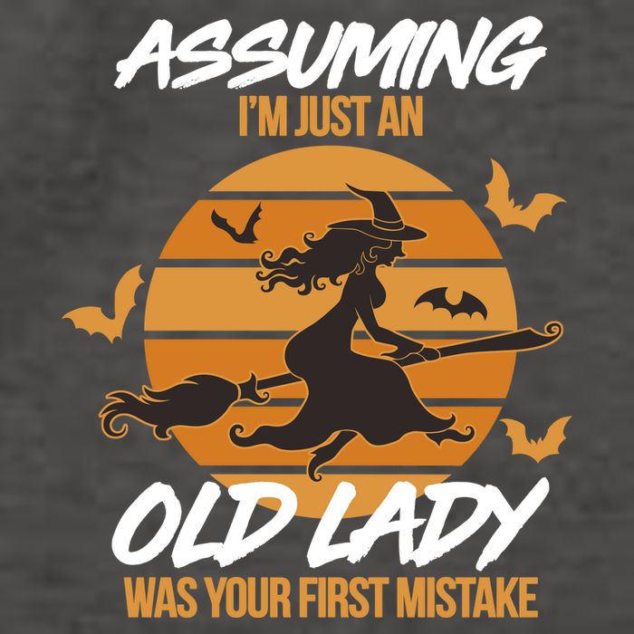 Assuming I'm Just An Old Lady Was a Mistake Halloween Vector Backpack