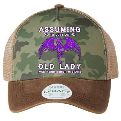 Assuming I'm Just An Old Lady Was Your First Mistake Legacy Tie Dye Trucker Hat