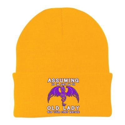 Assuming I'm Just An Old Lady Was Your First Mistake Knit Cap Winter Beanie