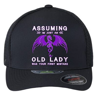 Assuming I'm Just An Old Lady Was Your First Mistake Flexfit Unipanel Trucker Cap