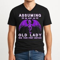 Assuming I'm Just An Old Lady Was Your First Mistake V-Neck T-Shirt