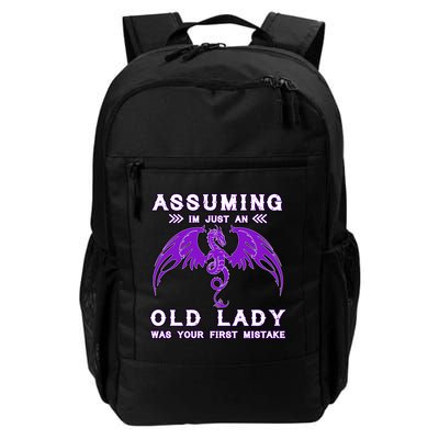 Assuming I'm Just An Old Lady Was Your First Mistake Backpack