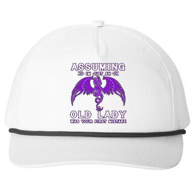 Assuming I'm Just An Old Lady Was Your First Mistake Snapback Five-Panel Rope Hat