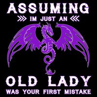 Assuming I'm Just An Old Lady Was Your First Mistake 7-Panel Snapback Hat