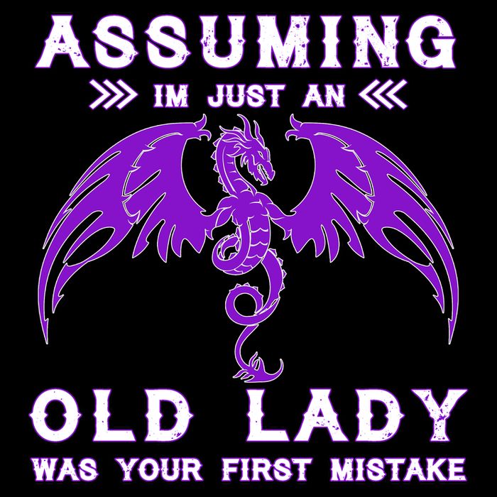 Assuming I'm Just An Old Lady Was Your First Mistake 7-Panel Snapback Hat
