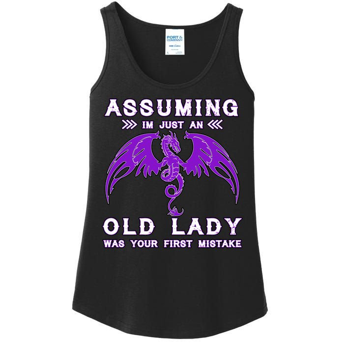 Assuming I'm Just An Old Lady Was Your First Mistake Ladies Essential Tank