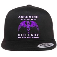 Assuming I'm Just An Old Lady Was Your First Mistake Flat Bill Trucker Hat