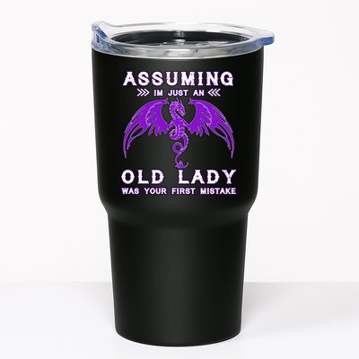 Assuming I'm Just An Old Lady Was Your First Mistake Tumbler