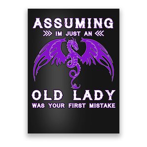 Assuming I'm Just An Old Lady Was Your First Mistake Poster