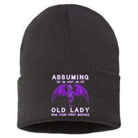 Assuming I'm Just An Old Lady Was Your First Mistake Sustainable Knit Beanie