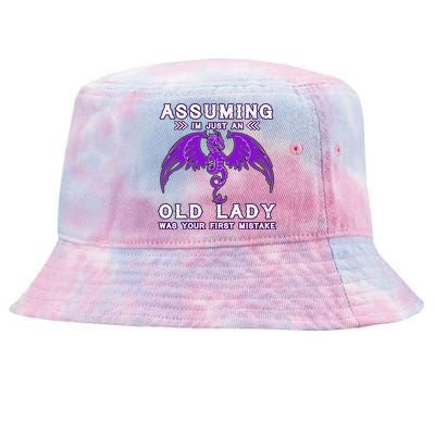 Assuming I'm Just An Old Lady Was Your First Mistake Tie-Dyed Bucket Hat