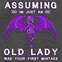 Assuming I'm Just An Old Lady Was Your First Mistake Vector Backpack