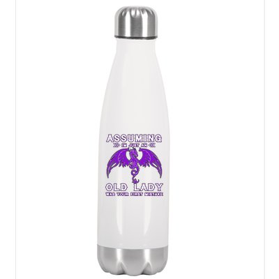 Assuming I'm Just An Old Lady Was Your First Mistake Stainless Steel Insulated Water Bottle