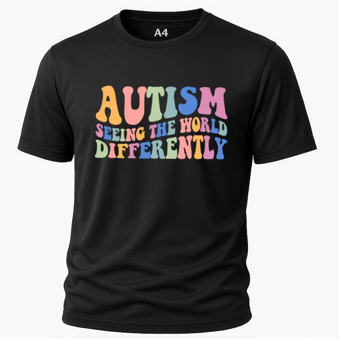 Autism Seeing The World Differently Groovy Performance Shirt