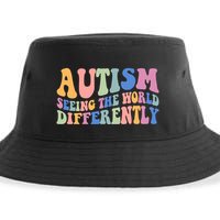 Autism Seeing The World Differently Groovy Sustainable Bucket Hat