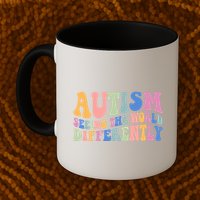 Autism Seeing The World Differently Groovy Mug