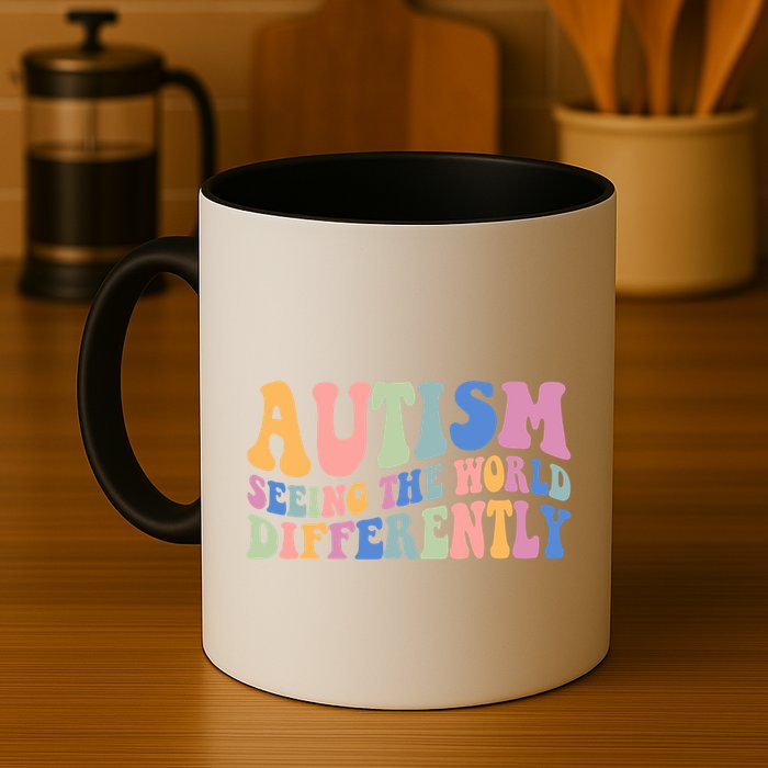 Autism Seeing The World Differently Groovy Mug