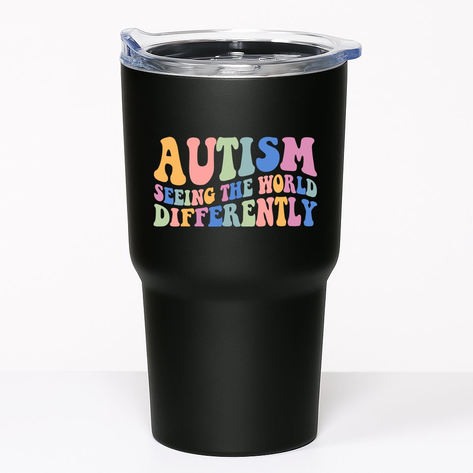Autism Seeing The World Differently Groovy Tumbler