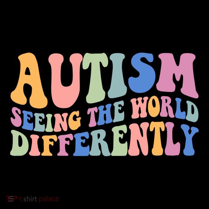 Autism Seeing The World Differently Groovy Pom Pom 12in Knit Beanie