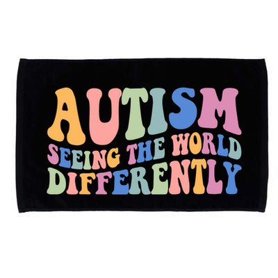 Autism Seeing The World Differently Groovy Microfiber Hand Towel