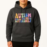 Autism Seeing The World Differently Groovy Hoodie