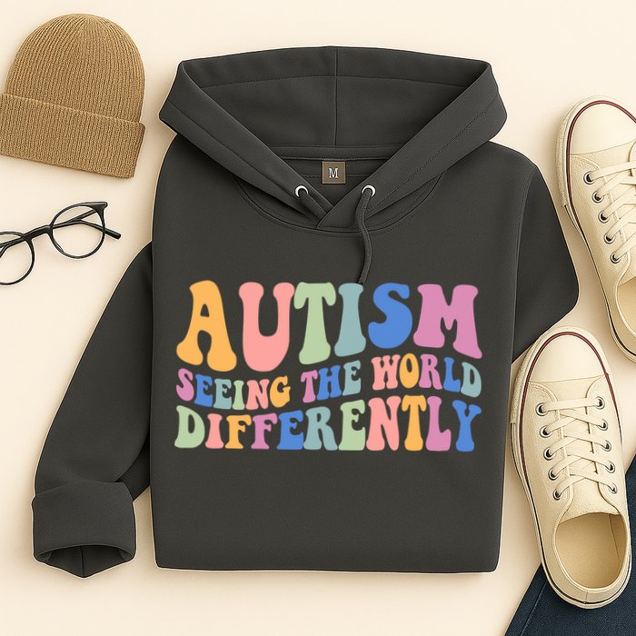 Autism Seeing The World Differently Groovy Hoodie