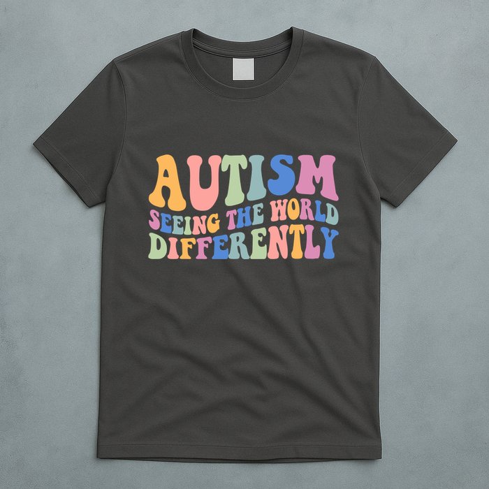 Autism Seeing The World Differently Groovy T-Shirt