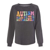 Autism Seeing The World Differently Groovy Womens California Wash Sweatshirt