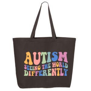 Autism Seeing The World Differently Groovy 25L Jumbo Tote