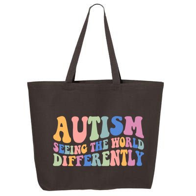 Autism Seeing The World Differently Groovy 25L Jumbo Tote
