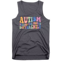 Autism Seeing The World Differently Groovy Tank Top