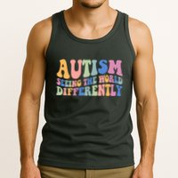 Autism Seeing The World Differently Groovy Tank Top