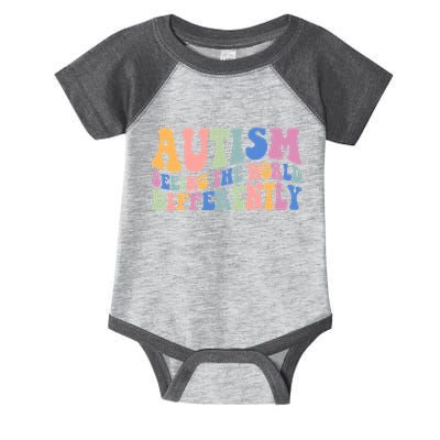 Autism Seeing The World Differently Groovy Infant Baby Jersey Bodysuit