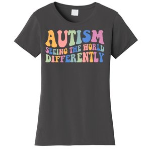 Autism Seeing The World Differently Groovy Women's T-Shirt