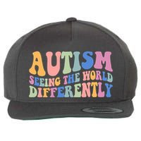 Autism Seeing The World Differently Groovy Wool Snapback Cap
