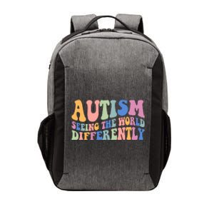 Autism Seeing The World Differently Groovy Vector Backpack