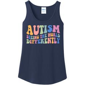 Autism Seeing The World Differently Groovy Ladies Essential Tank